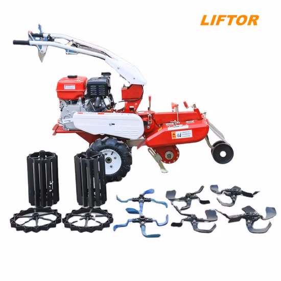 Liftor Hand Push Rototillers Grubber Bodenfräse Traktor Langlebiges Eisen